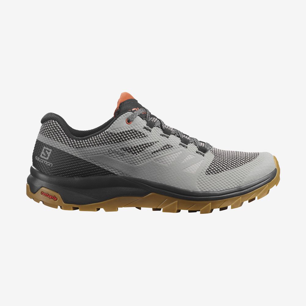 Zapatillas Trekking Salomon Hombre Gris - Salomon Argentina OUTLINE GORE-TEX,796402-CDP